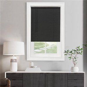 Cordless Light Filtering Mini Blind -34 Inch Length,64 Inch Height, 1" Slat Size